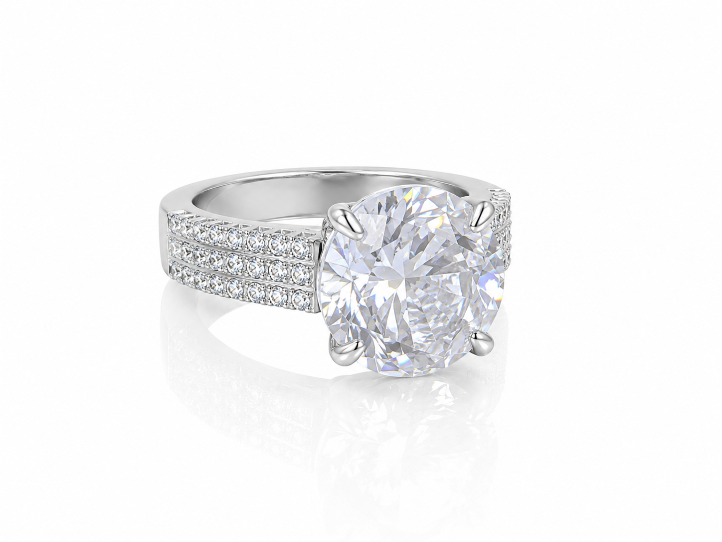 10ct Moissanite ring