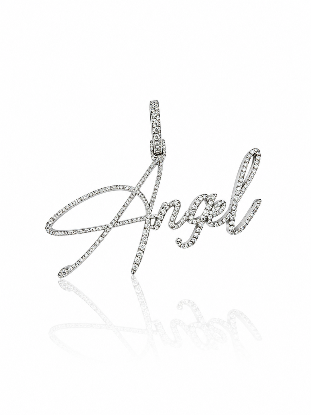 Custom made by Angegems script Name Pendant