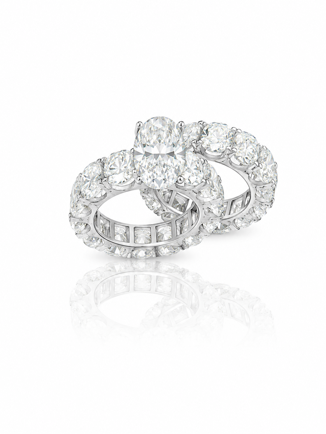 Custom Made by Angegems 30ct Oval Ring &amp; Band