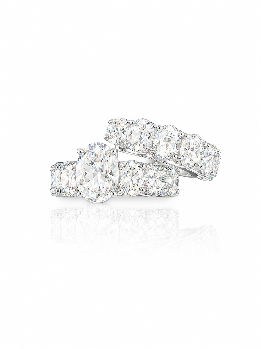 Custom Made by Angegems 30ct Oval Ring &amp; Band
