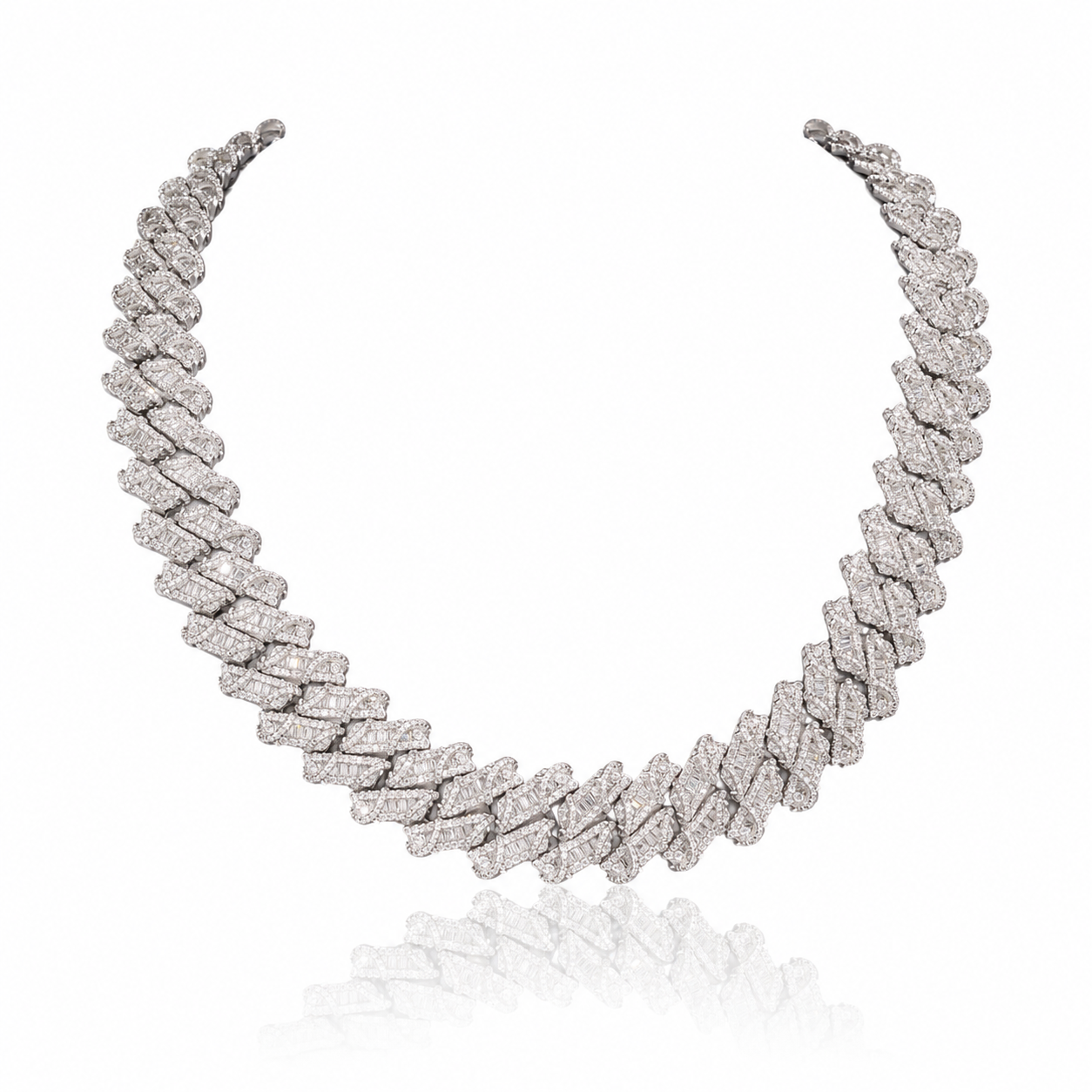 Mixed-Cut Custom Baguette Cuban Chain