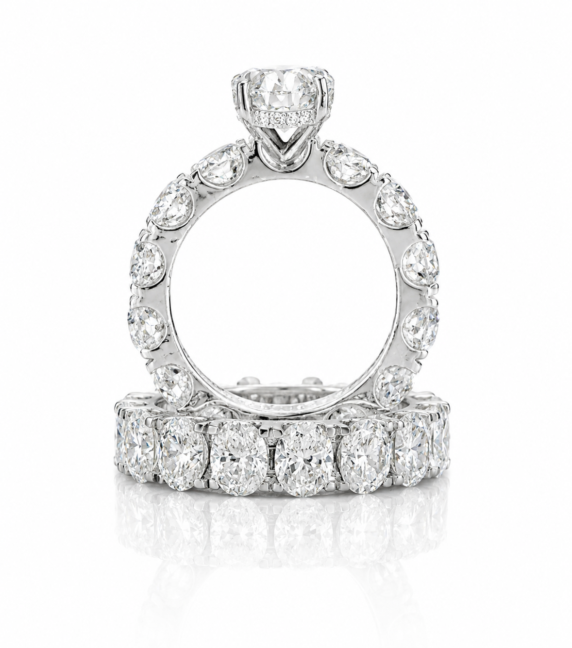 Custom Made by Angegems 30ct Oval Ring &amp; Band