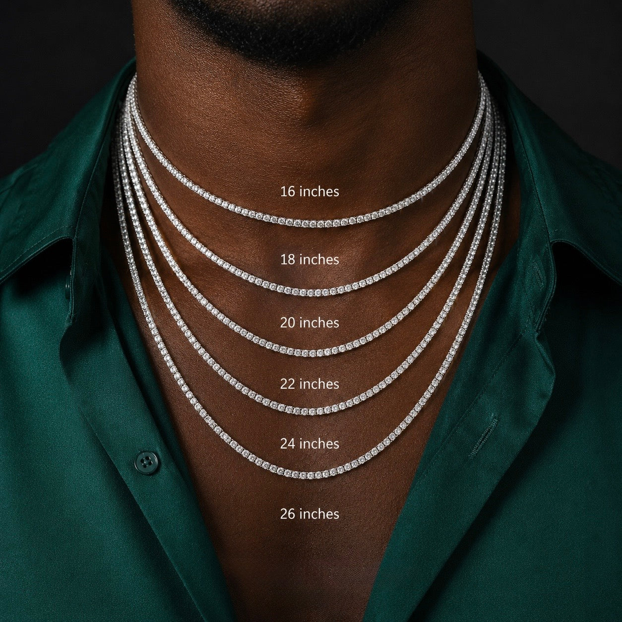 VVS MOISSANITE TENNIS CHAIN
