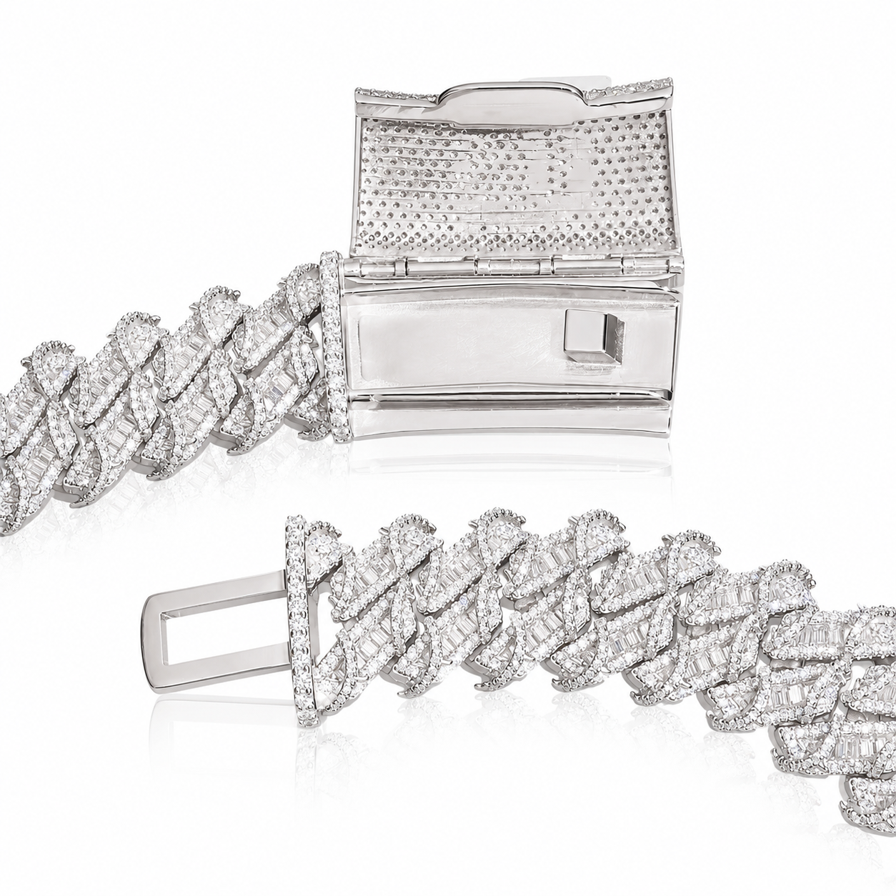Mixed-Cut Custom Baguette Cuban Chain