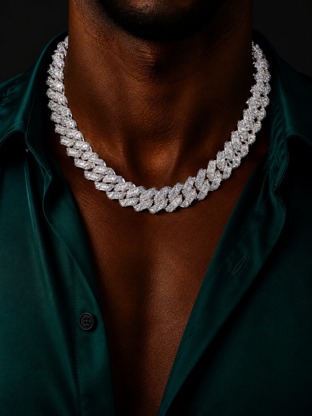 Mixed-Cut Custom Baguette Cuban Chain