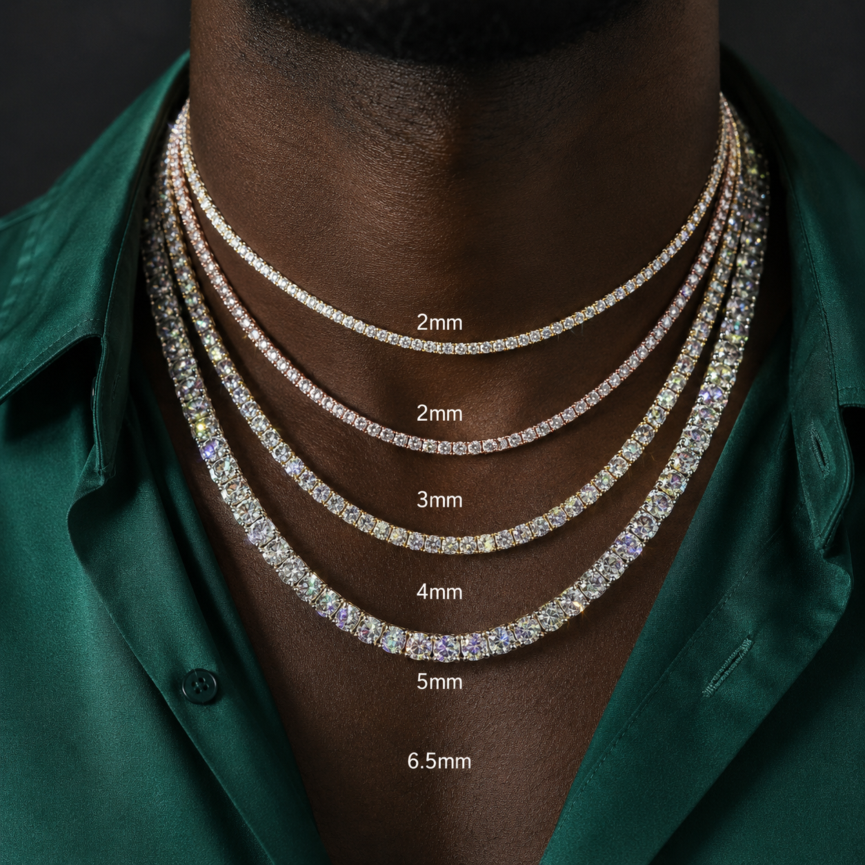 VVS MOISSANITE TENNIS CHAIN