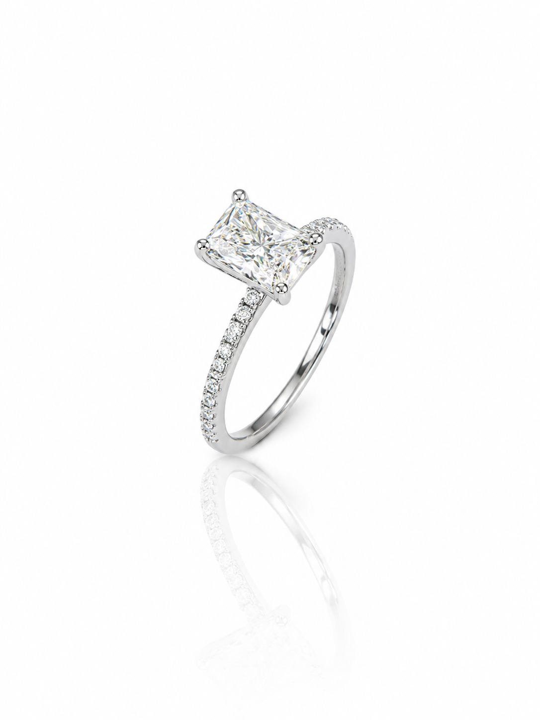 Classic Radiant Solitaire Ring
