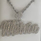 AngeGems Custom Bail VVS Moissanite Pendant (Sterling Silver)
