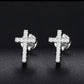 Vvs Moissanite stud cross Earrings