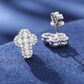 925 Sterling Silver Cross Vvs Earrings