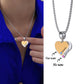 2 Name Stainless Steel Birthstone Heart Necklace