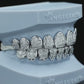 VVS Princess Cut Diamond Grillz – Invisible Setting (Sterling Silver)