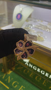 ANGEGEMS Two-Toned Flower Memory Picture Pendant