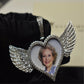 18k Plated Heart wing pendant