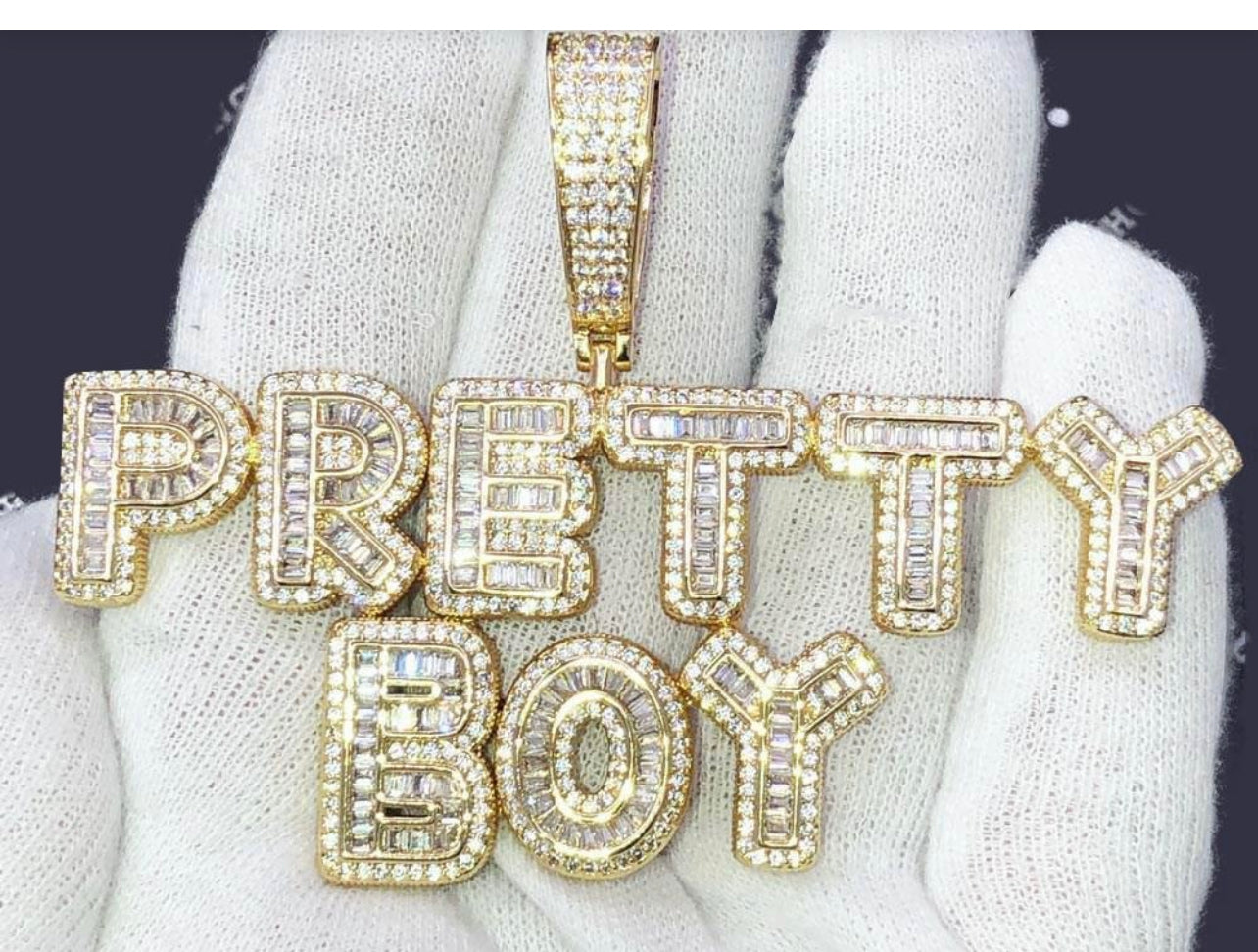 Custom Bubble Letter Baguette