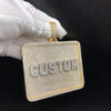 Custom 3D Letter Square Pendant