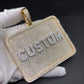 Custom 3D Letter Square Pendant
