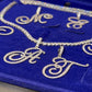 Large Script Initial Letter Pendant Custom Item