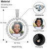 Moissanite Double Sided Picture Pendant
