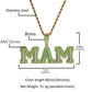 Custom Outlined Colored Iced out Pendant