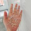 Cursive Font Name Necklace