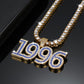 Custom Bling Number Pendant