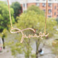 Cursive Font Name Necklace