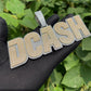 Two layer 3D custom name Pendant