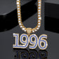 Custom Bling Number Pendant
