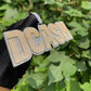 Two layer 3D custom name Pendant