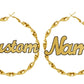 Personalized Twisted Hoop Earrings