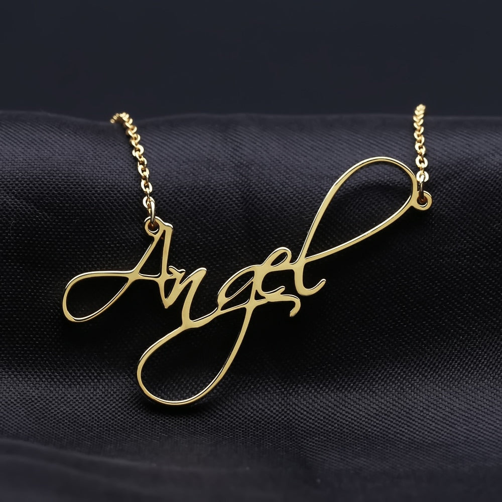 Personalized Cursive Nameplate