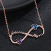 Birthstone Infinity Heart