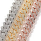 3 Rows Prong Cuban Link Chain