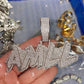 Glitch Letter Name Pendant